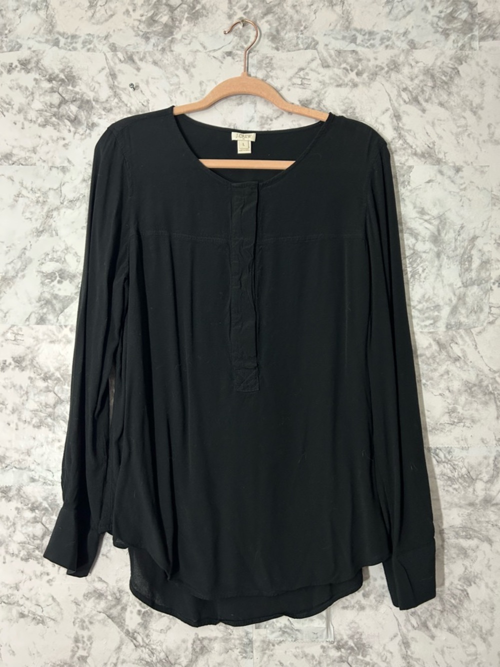 J. Crew Black Long-Sleeve Women's Blouse.   56